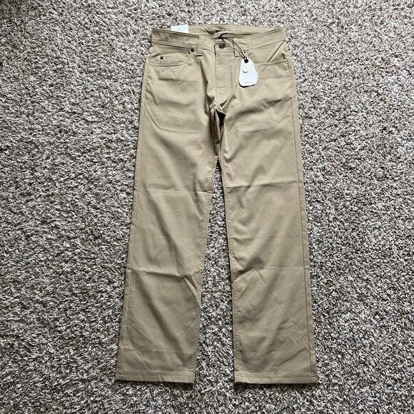 Prana Brion Pant Men's 31x30 Sandbar Standard Fit Straight Leg Stretch Fabric - Picture 3 of 9